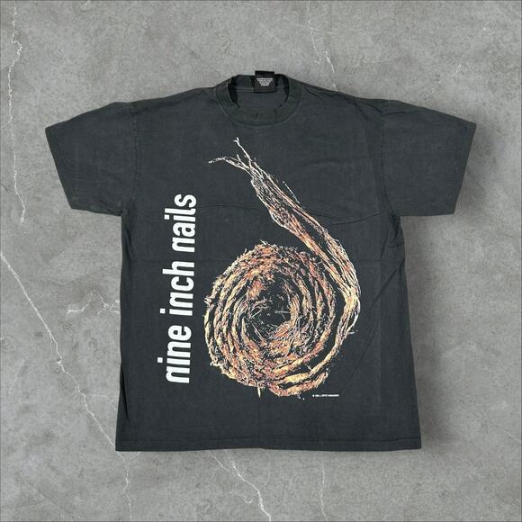 Brand not known Other - Vintage NIN 1995 Nine Inch Nails Further Down The Spiral Large Reprint T-Shirt